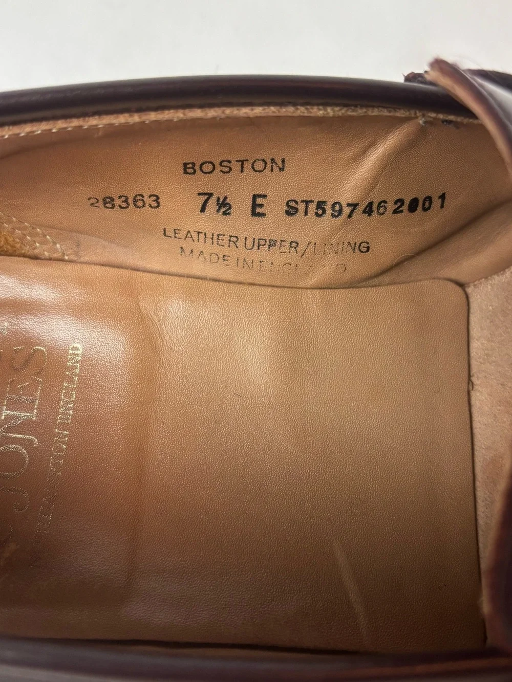 Crockett & Jones Boston Penny Loafer Cordovan Leather Men’s UK 7.5 E US 8.5 E
